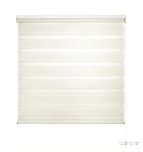 Decorblind Rullbar Estor Dubbellager natt och dag Installation Vägg eller tak, Mätning Stor: 120x250 Bredd x Lång/Mätning Tyg Estor: 117x245 Rå färg, fönster 8434363541276