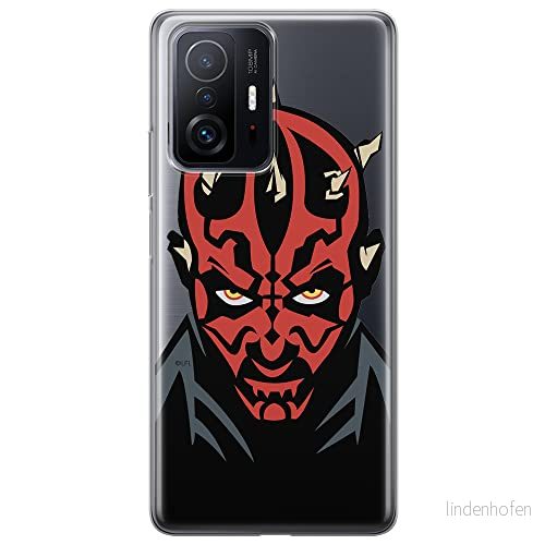 ERT GROUP mobiltelefonfodral för Xiaomi 11T 5G / PRO originalt och officiellt licensierat Star Wars mönster Darth Maul 004 anpassad till formen på mobiltelefonen, gedeeltelijk transparant 5904805557750
