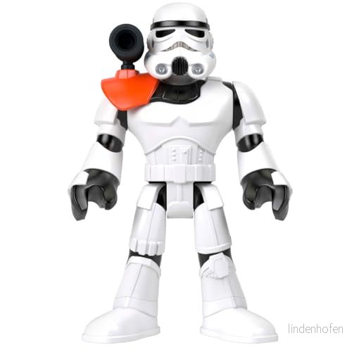 Fisher Price Imaginext STAR WARS leksak, Stormtrooper XXL figur, över 40cm hög, ställbar figur med avfyrare för barn från 3år, HXG53 194735229239