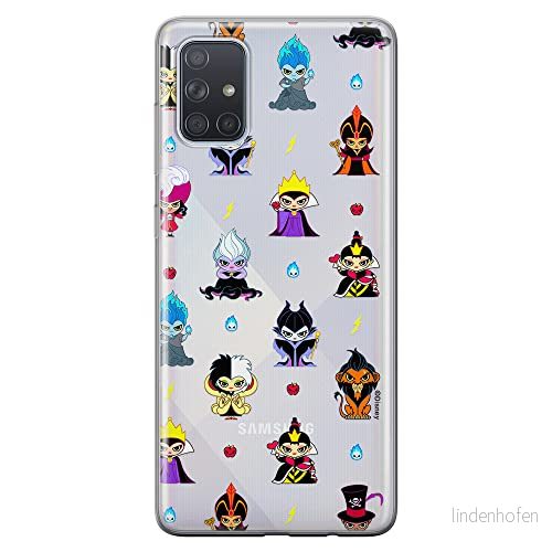 ERT GROUP mobiltelefonfodral för Samsung A71 originalt och officiellt licensierat Disney mönster Villains 007 optimalt anpassad till formen på mobiltelefonen, gedeeltelijk transparant 5905131384461