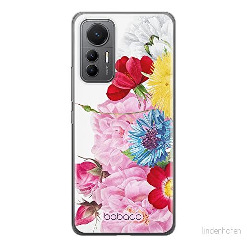 ERT GROUP mobiltelefonfodral för Xiaomi 12 LITE originalt och officiellt licensierat Babaco mönster Flowers 056 optimalt anpassad till formen på mobiltelefonen, fodral tillverkad av TPU plast 5905511511517