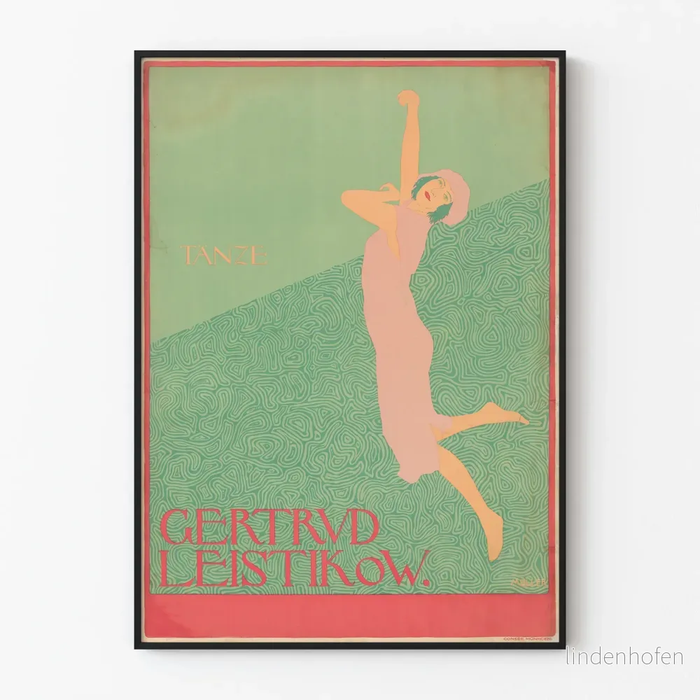Vintageposter Gertrud Leistikow Danse