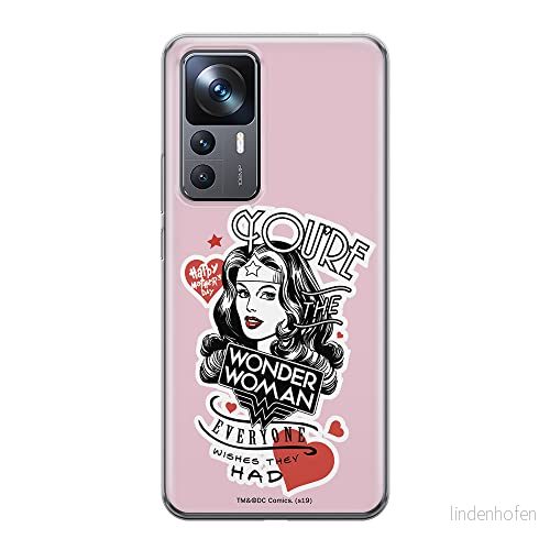ERT GROUP mobiltelefonfodral för Xiaomi 12T/12T pro/K50 Ultra originalt och officiellt licensierat DC mönster Wonder Woman 014 anpassad till formen på mobiltelefonen, fodral tillverkad av TPU plast 5905511573843