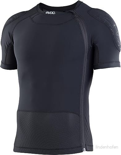EVOC PROTECTOR SHIRT ZIP, skyddsskjorta (LITESHIELD FLEX rygg och axelskydd, inkl. dragkedja verktygspåse, maskintvättbar, storlek: L), Svart 4250450731214