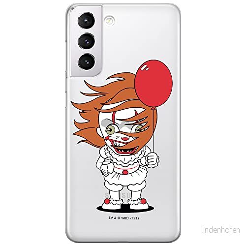 ERT GROUP mobiltelefonfodral för Samsung S21 originalt och officiellt licensierat Horror mönster It 005 optimalt anpassad till formen på mobiltelefonen, gedeeltelijk transparant 5905131955883