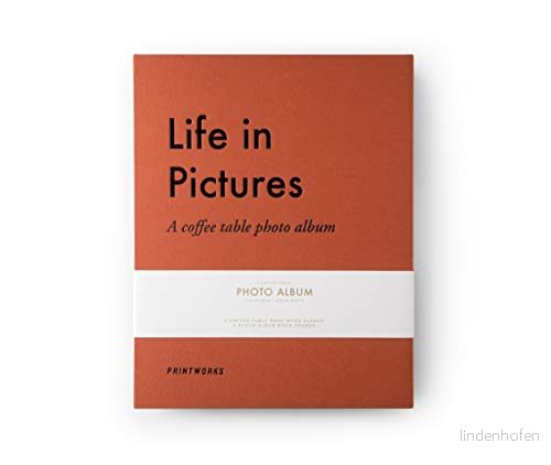 Printworks Photo Album Life In Pictures Orange Large Albums Home interior decoration 9789163616297