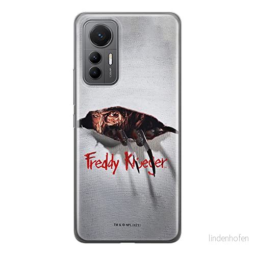 ERT GROUP mobiltelefonfodral för Xiaomi 12 LITE originalt och officiellt licensierat Horror mönster Nightmare of Elm Street 008, fodral tillverkad av TPU plast 5905511512019