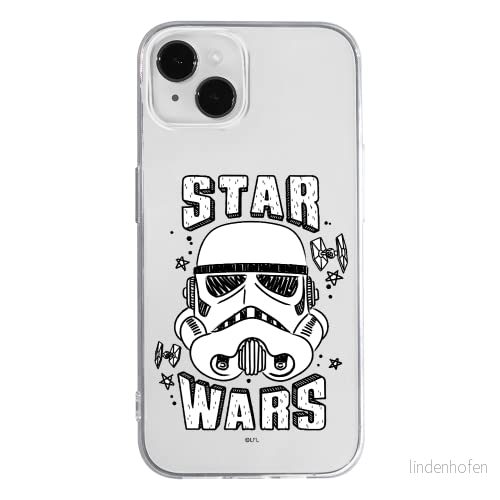 ERT GROUP mobiltelefonfodral för Apple Iphone 14 originalt och officiellt licensierat Star Wars mönster Stormtrooper 013 optimalt anpassad till formen på mobiltelefonen, gedeeltelijk transparant 5905131881502