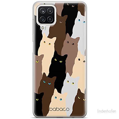 ERT GROUP mobiltelefonfodral för Samsung A12 / M12 F12 originalt och officiellt licensierat Babaco mönster Cats 001 optimalt anpassad till formen på mobiltelefonen, fodral tillverkad av TPU plast 5905131056948