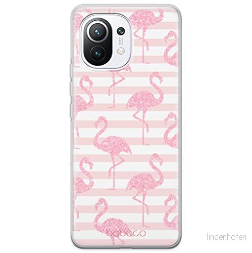 ERT GROUP mobiltelefonfodral för Xiaomi 11 originalt och officiellt licensierat Babaco mönster Flamingo 001 optimalt anpassad till formen på mobiltelefonen, fodral tillverkad av TPU plast 5903537098623