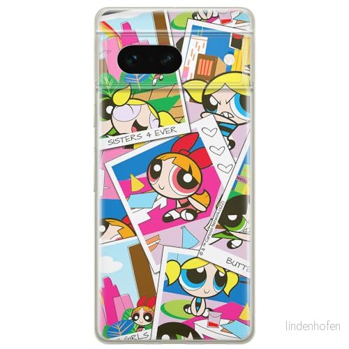 ERT GROUP mobiltelefonfodral för Google PIXEL 7 originalt och officiellt licensierat The Powerpuff Girls mönster 019 optimalt anpassad till formen på mobiltelefonen, fodral tillverkad av TPU plast 5905795154165
