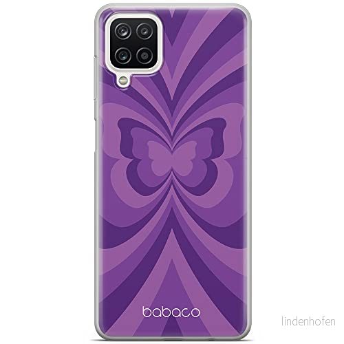 ERT GROUP mobiltelefonfodral för Samsung A12 / M12 F12 originalt och officiellt licensierat Babaco mönster Butterflies 001 anpassad till formen på mobiltelefonen, fodral tillverkad av TPU plast 5904805717000