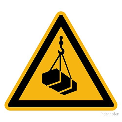 Danger Warning NF ISO7010 klistermärke vatten och UV resistent laminerat triangulärt signallim hängande fyllmedel 10 x cm 5415231816354