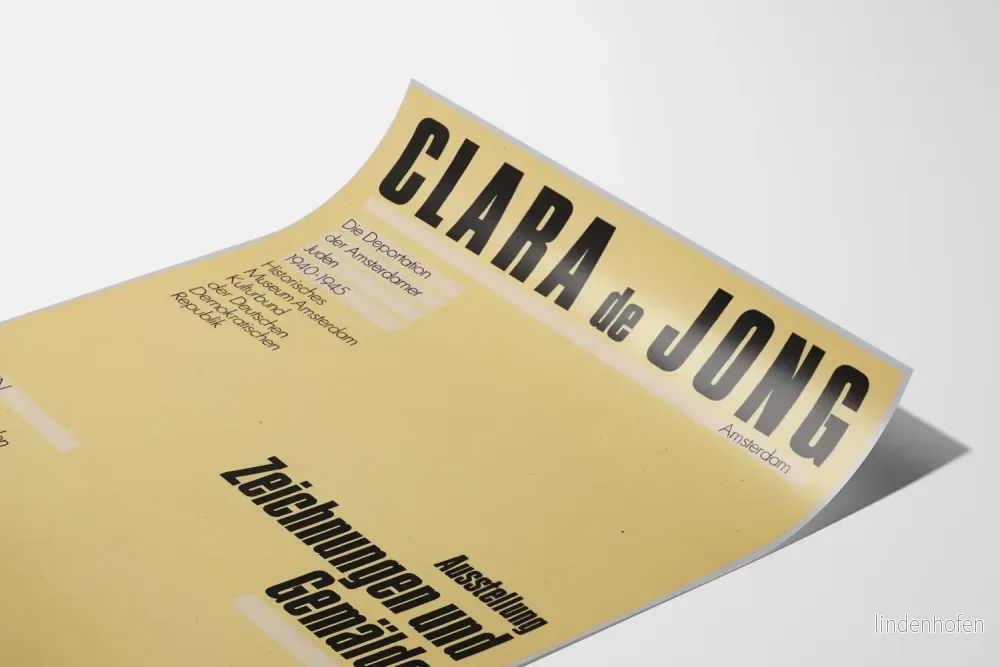 Utställningsposter av Clara de Jong 1988-1989 - Bild 3