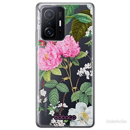 ERT GROUP mobiltelefonfodral för Xiaomi 11T 5G / PRO originalt och officiellt licensierat Babaco mönster Flowers 037 optimalt anpassad till formen på mobiltelefonen, gedeeltelijk transparant 5905131299864