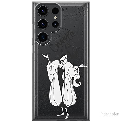 ERT GROUP mobiltelefonfodral för Samsung S23 ULTRA originalt och officiellt licensierat Disney mönster Cruella 001 optimalt anpassad till formen på mobiltelefonen, gedeeltelijk transparant 5905511457747
