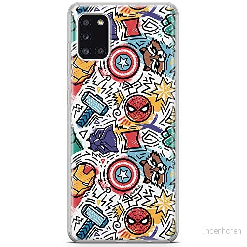 ERT GROUP mobiltelefonfodral för Samsung A31 originalt och officiellt licensierat Marvel mönster Avengers 027 optimalt anpassad till formen på mobiltelefonen, fodral tillverkad av TPU plast 5904805200069