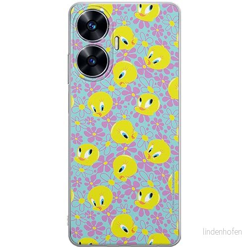 ERT GROUP mobiltelefonfodral för Realme C55 originalt och officiellt licensierat Looney Tunes mönster Tweety 011 optimalt anpassad till formen på mobiltelefonen, fodral tillverkad av TPU plast 5905795093716