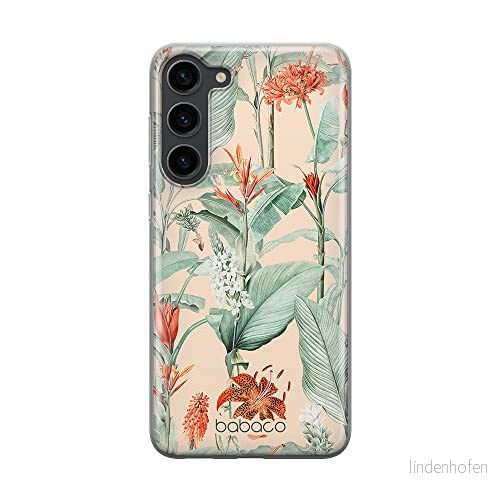 ERT GROUP mobiltelefonfodral för Samsung S23 originalt och officiellt licensierat Babaco mönster Flowers 048 optimalt anpassad till formen på mobiltelefonen, fodral tillverkad av TPU plast 5905511429607