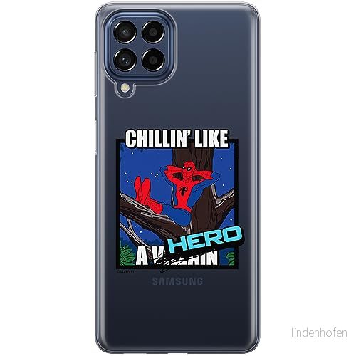 ERT GROUP mobiltelefonfodral för Samsung A53 5G originalt och officiellt licensierat Marvel mönster Spider Man 033 optimalt anpassad till formen på mobiltelefonen, gedeeltelijk transparant 5905795009014