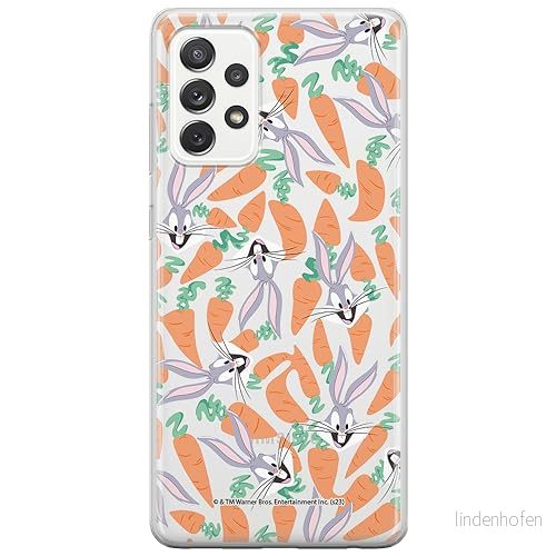 ERT GROUP mobiltelefonfodral för Samsung A52 5G / LTE 4G A52S originalt och officiellt licensierat Looney Tunes mönster Bugs 017, gedeeltelijk transparant 5905795080464