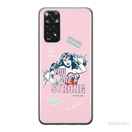 ERT GROUP mobiltelefonfodral för Xiaomi REDMI NOTE 11S 4G / 11 originalt och officiellt licensierat DC mönster Wonder Woman 025, fodral tillverkad av TPU plast 5905511566142