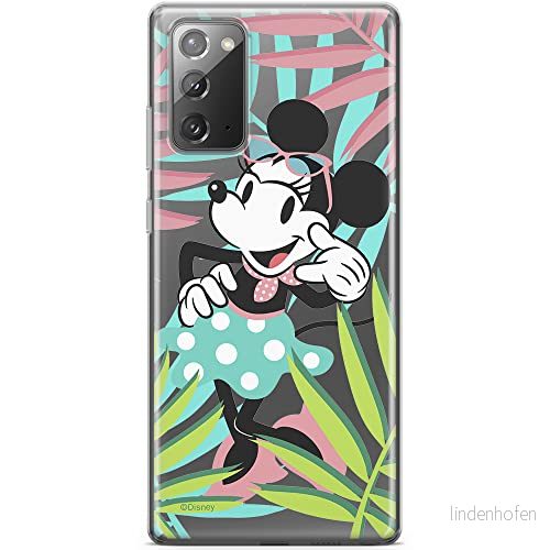 ERT GROUP mobiltelefonfodral för Samsung GALAXY NOTE 20 originalt och officiellt licensierat Disney mönster Minnie 040 optimalt anpassad till formen på mobiltelefonen, gedeeltelijk transparant 5903040458471