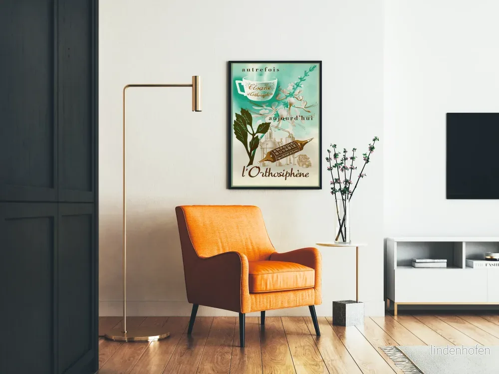 Vintageposter för ortosifén-tisane för väggdekoration - Bild 2