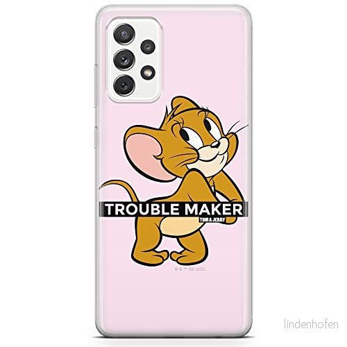 ERT GROUP mobiltelefonfodral för Samsung A73 5G originalt och officiellt licensierat Tom and Jerry mönster 012 optimalt anpassad till formen på mobiltelefonen, fodral tillverkad av TPU plast 5904805519864