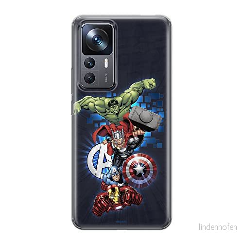 ERT GROUP mobiltelefonfodral för Xiaomi 12T/12T pro/K50 Ultra originalt och officiellt licensierat Marvel mönster Avengers 001 anpassad till formen på mobiltelefonen, fodral tillverkad av TPU plast 5905511576585