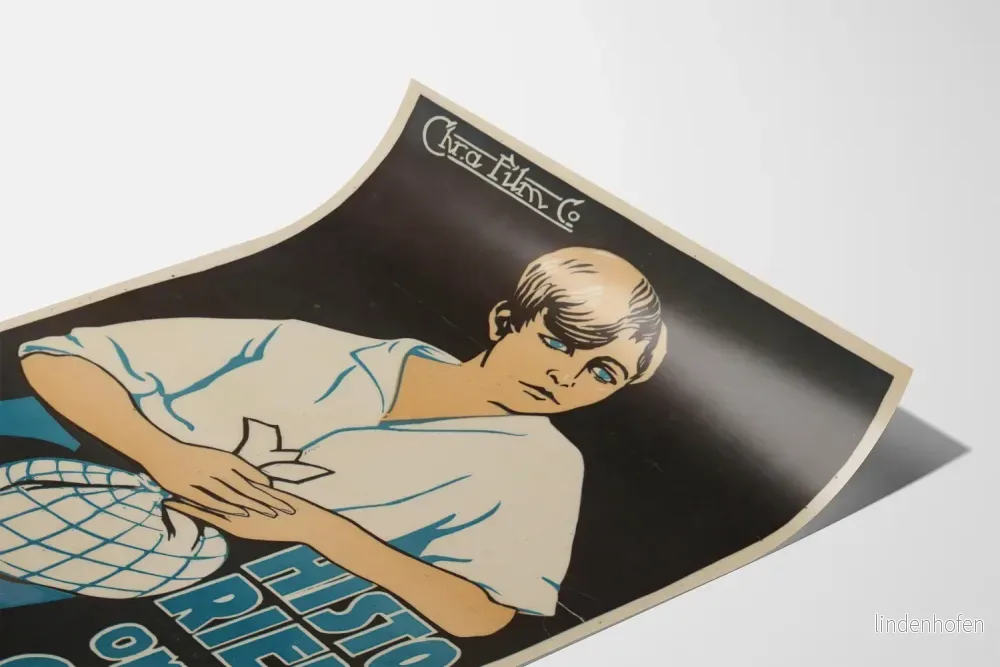 Vintageposter Historien om en pojke - Retro väggdekoration - Bild 3