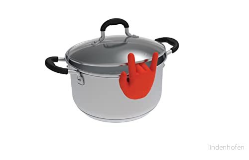 Winkee Rocks Rock Hand matlagningsskedhållare fyrkantig skedhylla silikon stekspade skedhållare kastrulllockshållare kök hållare för kökssked Present till jul, födelsedag 4260767640215