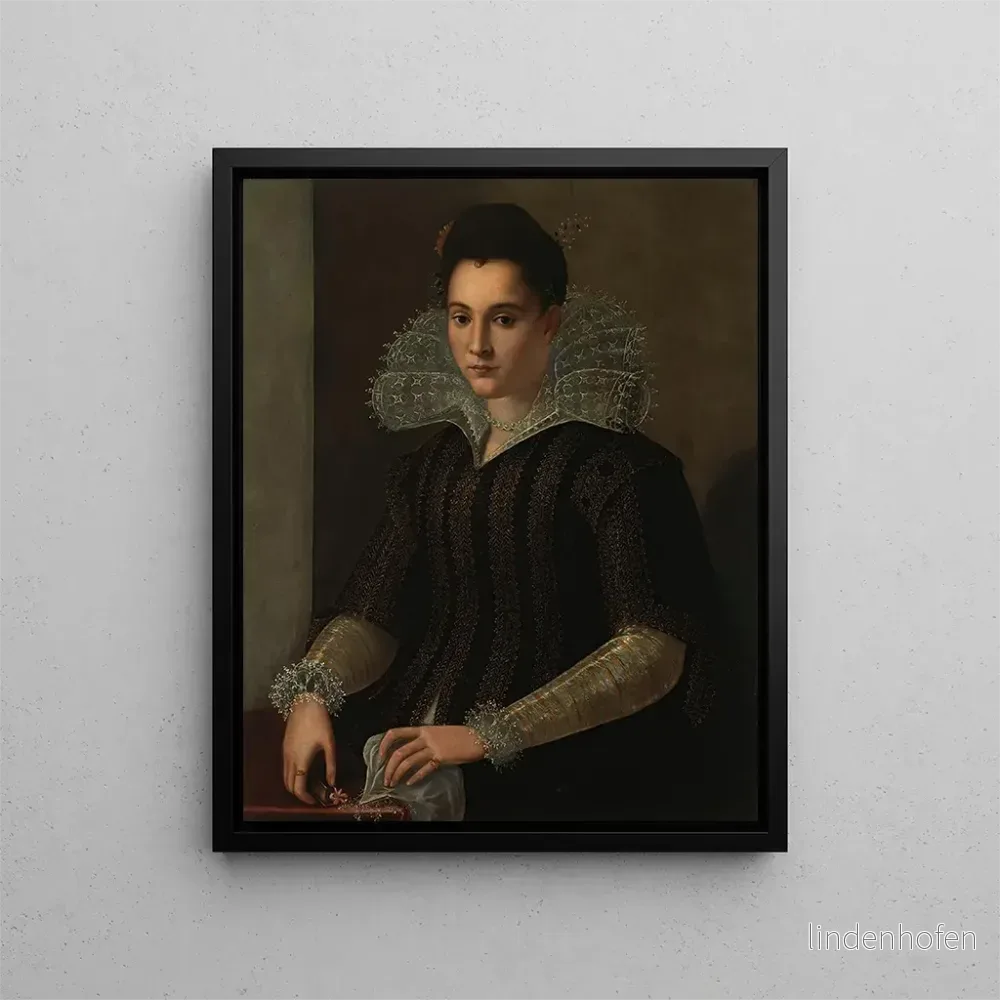 Målning Portrait av en dam - Alessandro Allori | Konsttryck