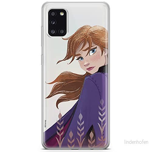 ERT GROUP mobiltelefonfodral för Samsung A31 originalt och officiellt licensierat Disney mönster Anna 002 optimalt anpassad till formen på mobiltelefonen, gedeeltelijk transparant 5903040212035