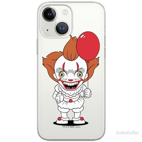 ERT GROUP mobiltelefonfodral för Iphone 13 originalt och officiellt licensierat Horror mönster It 006 optimalt anpassad till formen på mobiltelefonen, gedeeltelijk transparant 5905131958464