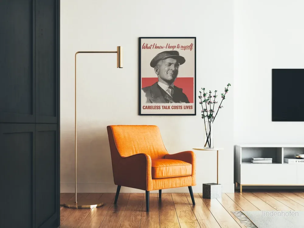 Vintageposter « Careless Talk Costs Lives » - Retro väggdekoration Artem Legrand - Bild 2