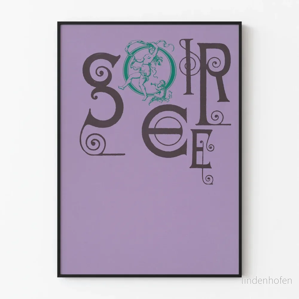 Dekorativ poster för kväll med typografisk design och vintageillustration