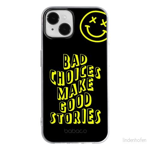 ERT GROUP mobiltelefonfodral för Apple Iphone 14 PLUS originalt och officiellt licensierat Babaco mönster Bad choices 002 anpassad till formen på mobiltelefonen, fodral tillverkad av TPU plast 5905131898531