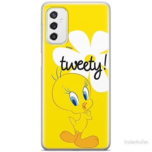 ERT GROUP mobiltelefonfodral för Samsung M52 5G originalt och officiellt licensierat Looney Tunes mönster Tweety 005 optimalt anpassad till formen på mobiltelefonen, fodral tillverkad av TPU plast 5904805497100