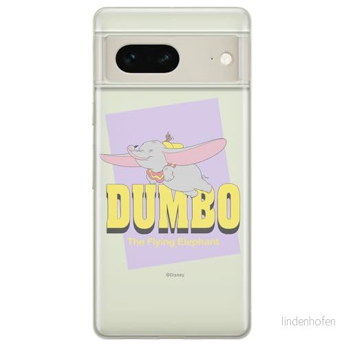 ERT GROUP mobiltelefonfodral för Google PIXEL 7 originalt och officiellt licensierat Disney mönster Dumbo 005 optimalt anpassad till formen på mobiltelefonen, gedeeltelijk transparant 5905795139384