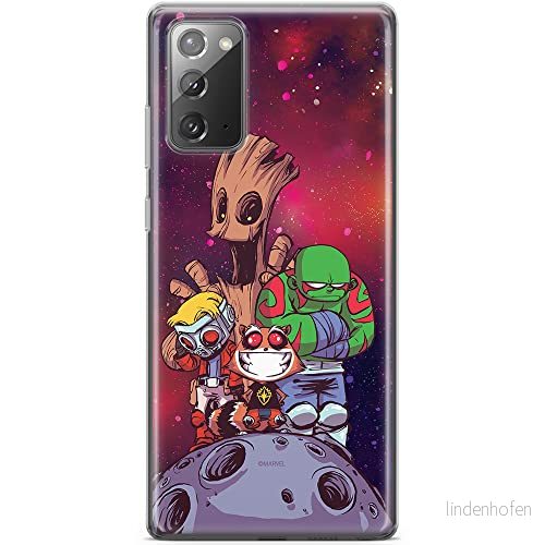 ERT GROUP mobiltelefonfodral för Samsung Galaxy NOTE 20 originalt och officiellt licensierat Marvel mönster Guardians of the 017, fodral tillverkad av TPU plast 5903040459300