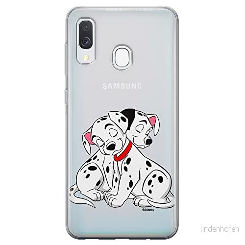 ERT GROUP mobiltelefonfodral för Samsung A40 originalt och officiellt licensierat Disney mönster Dalmatians 005 Vit optimalt anpassad till formen på mobiltelefonen, gedeeltelijk transparant 5904805889615