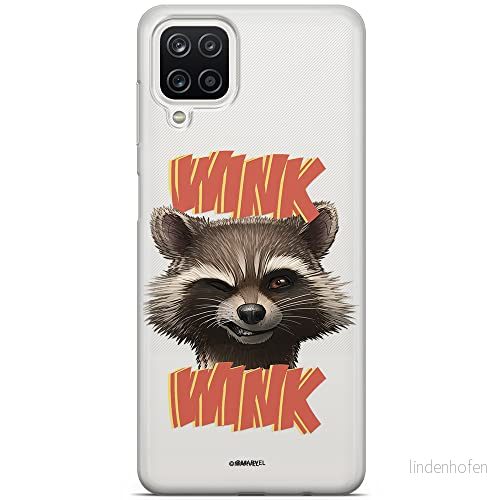ERT GROUP mobiltelefonfodral för Samsung A12 / M12 originalt och officiellt licensierat Marvel mönster Rocket 003 optimalt anpassad till formen på mobiltelefonen, gedeeltelijk transparant 5903040093467