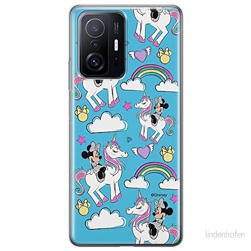 ERT GROUP mobiltelefonfodral för Xiaomi 11T 5G / PRO originalt och officiellt licensierat Disney mönster Minnie 037 anpassad till formen på mobiltelefonen, fodral tillverkad av TPU plast 5904805553585