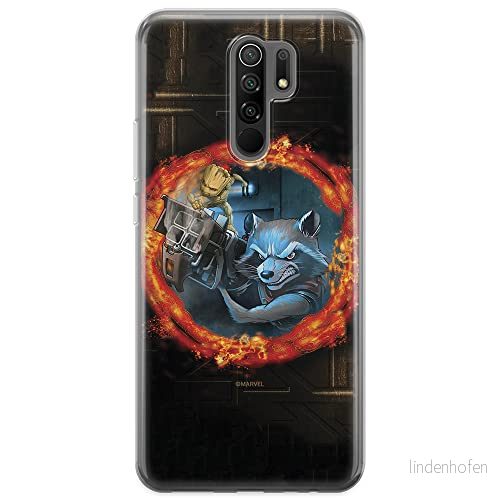 ERT GROUP mobiltelefonfodral för Xiaomi REDMI 9 originalt och officiellt licensierat Marvel mönster Guardians of the Galaxy 008 anpassad till formen på mobiltelefonen, fodral tillverkad av TPU plast 5903040306673