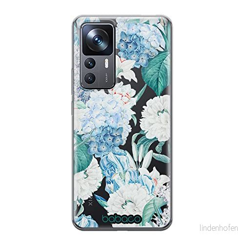 ERT GROUP mobiltelefonfodral för Xiaomi 12T/12T pro/K50 Ultra originalt och officiellt licensierat Babaco mönster Flowers 028 optimalt anpassad till formen på mobiltelefonen, gedeeltelijk transparant 5905511588229