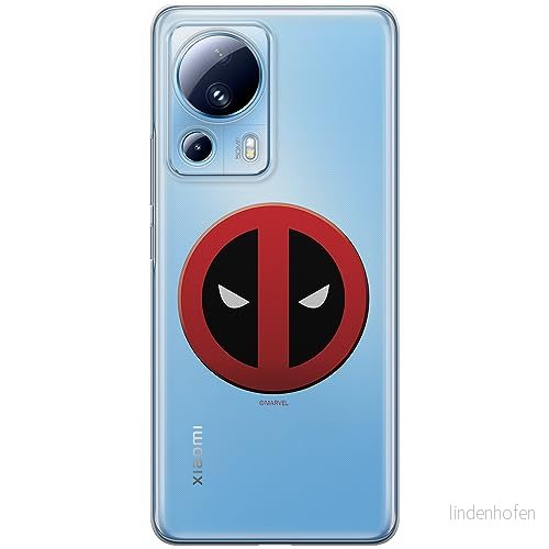 ERT GROUP mobiltelefonfodral för Xiaomi 13 LITE/CIVI 2 originalt och officiellt licensierat Marvel mönster Deadpool 003 optimalt anpassad till formen på mobiltelefonen, gedeeltelijk transparant 5905511918163
