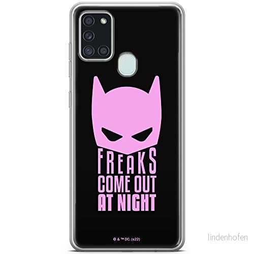 ERT GROUP mobiltelefonfodral för Samsung A21s originalt och officiellt licensierat DC mönster Batman 052 optimalt anpassad till formen på mobiltelefonen, fodral tillverkad av TPU plast 5905131545558