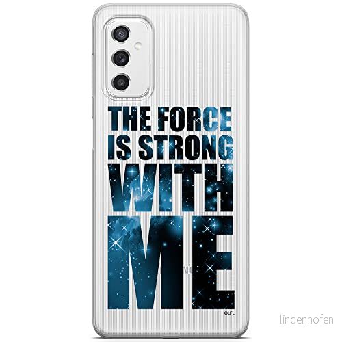 ERT GROUP mobiltelefonfodral för Samsung M52 5G originalt och officiellt licensierat Star Wars mönster 015 Vit optimalt anpassad till formen på mobiltelefonen, gedeeltelijk transparant 5904805491566