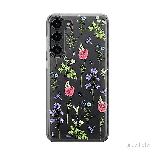ERT GROUP mobiltelefonfodral för Samsung S23 PLUS originalt och officiellt licensierat Disney mönster Tinker Bell 004 optimalt anpassad till formen på mobiltelefonen, gedeeltelijk transparant 5905511449698